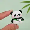 Goma de Borrar 3D Estéreo con Forma de Panda de Dibujos Animados Papelería Borradora Infantil Regalo Goma Suave de PVC Goma de Borrar No Tóxica Venta al por Mayor