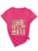 Leia Mais Livros Amazon Wish Site Independente Camiseta Feminina Elegante e Estilosa de Manga Curta com Decote V Camiseta Básica