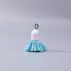 Cielo Estrellado Degradado Hilo de Algodón Gordo Corto Borla Estilo Étnico Hecho a Mano DIY Bolso Llavero Accesorio Borla Al Por Mayor