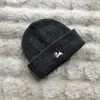 Gorro de Lana Tejido Bordado para Cachorro para Mujeres en Otoño e Invierno para Calor y Mostrar Cara para Estudiantes de Primaria y Parejas Nuevo Gorro Frío Pullover para Hombres