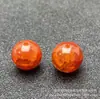 Ágata de Escama de Dragón Rojo Sangre de Fénix de Mineral Crudo Natural Cuentas Sueltas Ágata con Patrón de Dragón Rojo Cuenta Redonda Individual Pulsera de Mujer Collar con Cuentas
