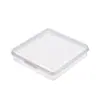 Caja de Almacenamiento Cuadrada para Joyas, Anillos, Pendientes de 11 cm, Organizador de Tarjetas Adhesivas, Caja de Embalaje, Caja de Plástico con Tapa abatible, Portátil