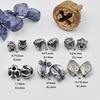 Accesorios de Plata de Ley S925 Cuentas Separadoras de Pez Para Ensartar Pulsera Trenzada Hecha a Mano DIY Accesorios de Joyería de Cuentas Sueltas Cada Año