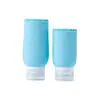 Conjunto Popular de Frascos Dosadores de Silicone Cosméticos Gel de Banho Shampoo Loção Frasco de Silicone Viagem Frasco de Armazenamento Conveniente