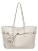 Bolso Tote Vintage para Viajes Diarios para Mujer 2026 Primavera Nuevo Estilo Coreano Nicho Texturizado Chic Bolso de Hombro para Debajo del Brazo