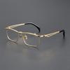11488 Gafas de Lectura Gafas para Miopía Montura de Gafas Tapa abatible Montura Pura de Titanio Gafas abatibles para Rostro Grande de Negocio Anti-Luz Azul para Hombre