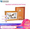 Popular global original laranja acrílico DIY moldura de foto eletrônica fantasia foto player multimídia digital