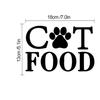 Pegatinas de pared con frase en inglés de comida para perros, utensilios decorativos para mascotas, pintura autoadhesiva decorativa.