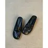 Mocasines de mujer estilo minimalista francés Chuyuji, pantuflas de media punta tipo lazy sin cordones con aumento interno de altura y puntera cerrada