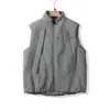 Correr al aire libre, resistente al agua, multibolsillos, cuello alto, estilo ropa de trabajo duradera, chaleco de algodón cálido, unisex. 13511