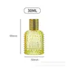 En Stock Botella de Perfume Colorida de 50 ml Botella de Spray Portátil Botella de Spray de Perfume de Alto Valor Botella de Relleno de Perfume con Forma de Piña