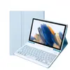 Adecuado para Samsung Tablet Computer A9+ Teclado Bluetooth Inalámbrico Funda de Cuero Ranura para Lápiz Ratón S6Lite Funda Protectora S9Fe+