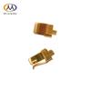 Terminal de contacto de metal para placa PCB de soldadura de hardware de enchufe inteligente de fábrica de estampado, 10 A, estándar nacional, redondo, plano, metralla