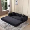 Sofá-Cama Dobrável de Três Lugares para Apartamento Pequeno, Comprimido a Vácuo, Dupla Finalidade, com Esponja de Alta Densidade e Veludo para a Sala de Estar