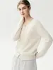 Suéter de tricô de lã estilo suave imitação de cardigã de caxemira com flores tridimensionais e bordados de contas para mulheres com botões requintados