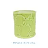 Nuevos Maceteros de Cerámica con Relieve Estilo Europeo de Jingdezhen, Maceteros Verdes para Plantas y Suculentas Estilo Nórdico, Decoración de Balcón, Maceteros de Escritorio