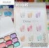 Gel para Pintura de Unhas com Textura de Pintura a Óleo em Grade de Nove, Gel para Pintura de Unhas Cor Doce Macaron, Gel de Esmalte para Salões de Unhas