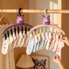 Pinza secadora de calcetines a prueba de viento multifuncional Kuromi, tendedero multi-clip sin marcas para uso doméstico, herramienta especial