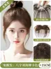 Peluca con Flequillo para Bebé para Mujeres, Postizo para la Parte Superior de la Cabeza, Corona Alta Esponjosa, Cabello Real, Postizo Natural con Línea de Cabello en la Frente