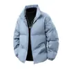 Promoção Principal Nova 2024 Jaqueta de Algodão Masculina Grossa Quente Casaco de Algodão Solto Versátil Gola Alta à Prova de Frio Jaqueta de Algodão Quente