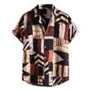 Fabricantes transfronterizos verano nueva moda casual estampado para hombre camisa hawaiana floral de manga corta para hombre top de playa