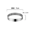 Anillo Redondo de Acero Inoxidable Eléctrico para Hacer Crepas Anillo para Tortitas de Maíz Anillo Torre Molde para Hornear Pasteles de Arroz Mousse Pastel Galleta Molde para Tartas