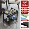 Mesa de Mahjong Porta-Chá, Dedicada para Salas de Jogos, com Cinzeiro, Armazenamento Móvel de Camada Dupla, Mesa de Centro com Máquina de Mahjong, Carrinho Pequeno