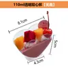 Mesa de Postres Vasos Desechables Copas para Pudín Vasos para Malteada Mousse Copas para Helado Vino Tinto Champaña Plástico Transparente