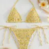 Bolsa Triangular Nueva de Fábrica Traje de Baño para Mujer en stock Bikini Sexy de Tres Puntos Traje Transfronterizo