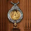 Colgante de plata tailandesa con mosaico de mamut y marfil del zodiaco Benmingfo Jiugong Bagua para hombres y mujeres, regalos de alta gama.