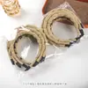 Faixa de Cabelo Nova Estilo Alta com Dentes, Antiderrapante, Espessada, Felpuda, Envolvida em Tecido, Cor Sólida, Acessório de Cabelo para Lavar o Rosto