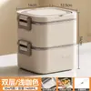 Lonchera aislada de acero inoxidable 304 para trabajadores de oficina, lonchera portátil, lonchera apta para microondas, caja bento