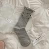 Calcetines de Lunares para Mujer Verano Finos de Media Caña Calcetines de Boca de Burbuja Oreja Lateral Acanalados Estilo Japonés Estilo Ballet Calcetines Niñas