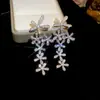 Espectaculares Pendientes de Flor Mariposa Piedra Preciosa Perla junto al Río Sena, Pendientes Vintage Estilo Palacio con un Toque de Lujo Ligero y Gama Alta