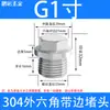 Aço Inoxidável 304 Plug Externo Sextavado com Cabeça de Flange Parafuso de Vedação de Óleo Tampa de Parafuso 1/8 1/4 3/8 1/2 3/4 1 polegada 2 polegadas