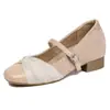 Zapatos Mary Jane para Mujer con un Aumento de Altura de 5 cm para Personas Petites, Nuevos Zapatos Dulces de Estilo Francés de Boca Baja con Suela Suave para la Primavera de 2026