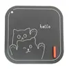 Nueva cubierta de desagüe de suelo de dibujos animados hello cat desodorante para inodoro sellado artefacto antiatascos alfombrilla de desagüe de suelo de silicona venta al por mayor