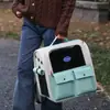 Transportadora para Gatos de Gran Capacidad al por Mayor Transpirable Espacio Amplio Mochila para Mascotas Nido de Gato Bolsa Portátil para Mascotas para Salidas Transportadora Portátil para Gatos