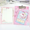 Bloco de Notas Estilo Prancheta B5 Gatinho Cartoon com Páginas Coloridas, um Caderno de Recados Portátil para Anotar Notas e Mensagens