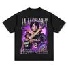 Suministro de Comercio Exterior Camisetas para Hombre, Camisetas con Estampados, Estilo Gótico Harajuku, Ropa de Calle Cruzada para Mujer de Manga Corta, Ropa de Baloncesto de Manga Larga