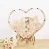 Letrero de Decoración de Boda de Mariposa de Madera Transfronterizo, Adornos para Firma de Invitados, Caja de Madera Pequeña con Mensaje de Amor Creativo, Manualidades para Decoración de Fiesta