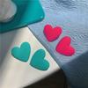Me encantan mucho estos dos colores ~ Pendientes de color verde lago + Rojo rosa melocotón, pendientes de chica popular, clip para oreja femenino