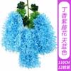 Flores de Glicina Artificiales, Flores Artificiales para Techo, Decoración de Boda, Flores Liles, Flores Falsas, Enredaderas de Flores de Frijol, Arreglo Floral Denso
