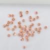 Lote de cuentas espaciadoras de sandía envueltas en oro de 18 quilates que conservan el color, cuentas de calabaza con forma de flor, pulsera DIY, collar, accesorios de joyería con cuentas, cuentas de cobre