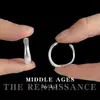 Pendientes de Aro Lisos en Forma de C Estilo Vintage Ligero Mediados de Siglo, Pendientes Irregulares Geométricos de Gama Alta, Accesorios para Orejas Estilo Minimalista de Nicho