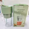 Licuadora Portátil Eléctrica de Paja Transfronteriza con 6 Cuchillas, Vaso Exprimidor de Mano, Fabricante de Jugo de Frutas, Licuadora de Batidos, Recién Exprimido