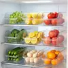 Cajas de almacenamiento, organizadores y recipientes para alimentos para refrigerador - Soluciones de almacenamiento específicas para la cocina para huevos, verduras y alimentos congelados, hechos con materiales de grado alimenticio