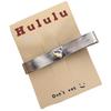 Novo estilo coreano transparente adorável strass imitação de couro prateado laço bico de pato presilha grampo de cabelo moda grampo de cabelo acessório de cabeça para meninas