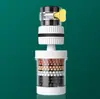 Filtro de Torneira Universal Seis Camadas Removível e Lavável para Torneira de Água da Torneira da Cozinha Doméstica Extensão à Prova de Salpicos Bico Rotativo