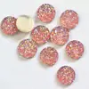 10mm racimo de cristales de mineral estrellas accesorios para joyería diy taladro de resina redondo fondo plano pendientes collar material diy